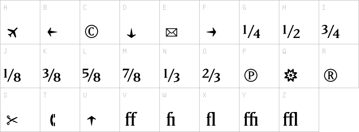 Uppercase characters