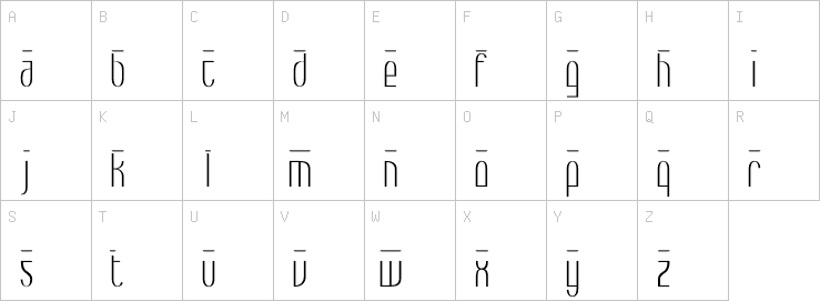 Uppercase characters