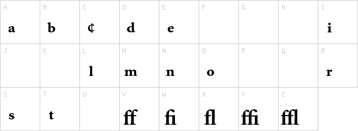 Uppercase characters