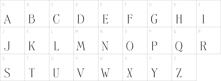 Uppercase characters