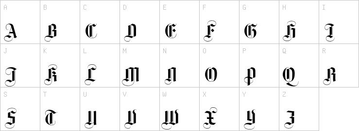 Uppercase characters