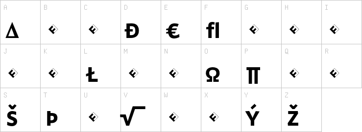 Uppercase characters