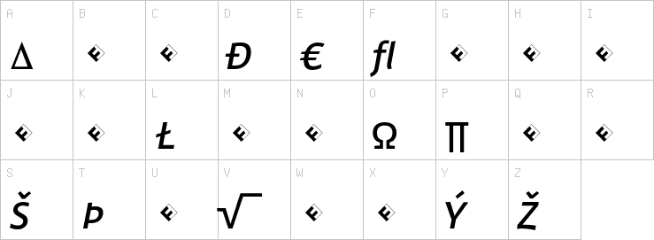 Uppercase characters