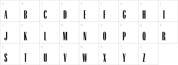 Uppercase characters