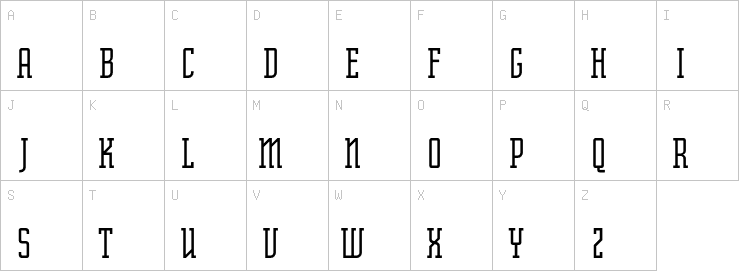 Uppercase characters