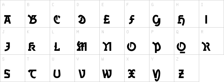 Uppercase characters