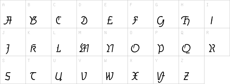 Uppercase characters