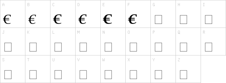 Uppercase characters