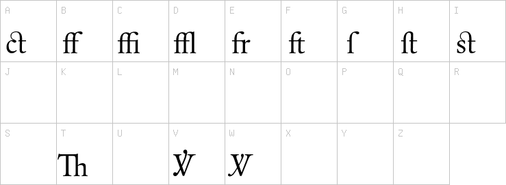 Uppercase characters