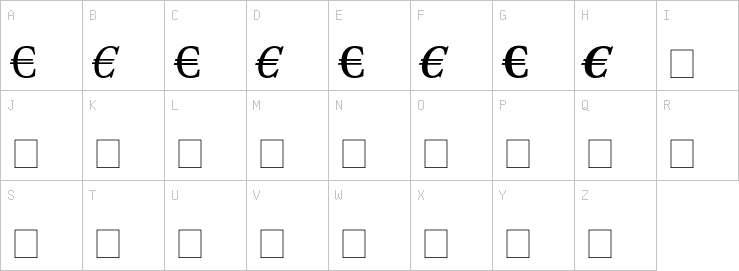 Uppercase characters