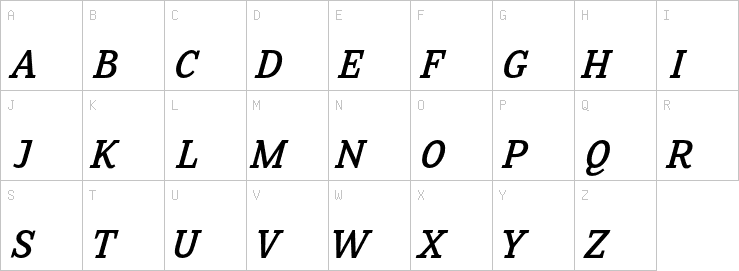 Uppercase characters