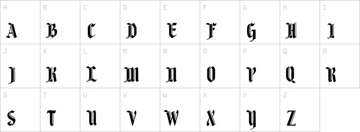 Uppercase characters