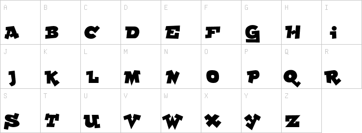 Uppercase characters