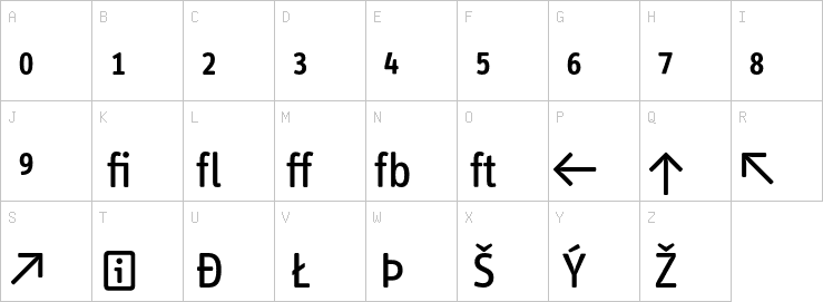 Uppercase characters