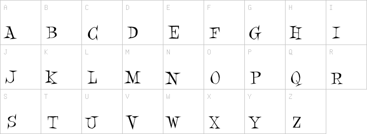 Uppercase characters