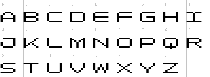 Uppercase characters