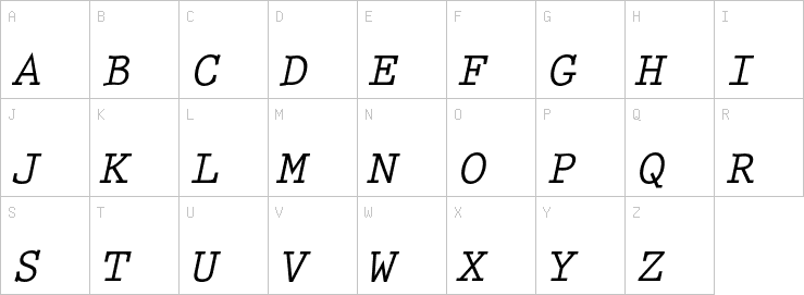 Uppercase characters