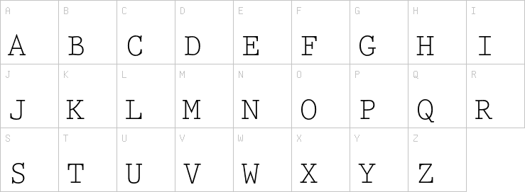 Uppercase characters