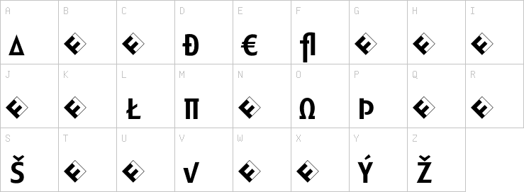 Uppercase characters