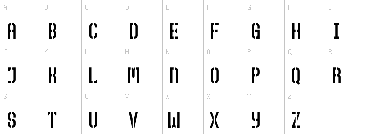 Uppercase characters