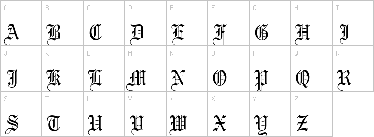 Uppercase characters