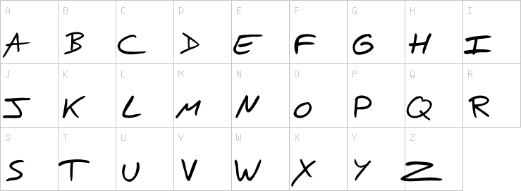 Uppercase characters