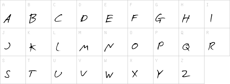 Uppercase characters