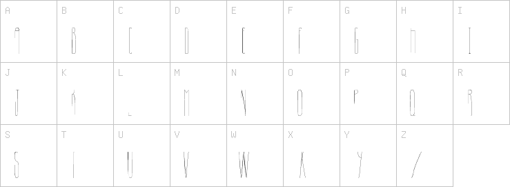 Uppercase characters