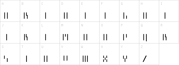 Uppercase characters