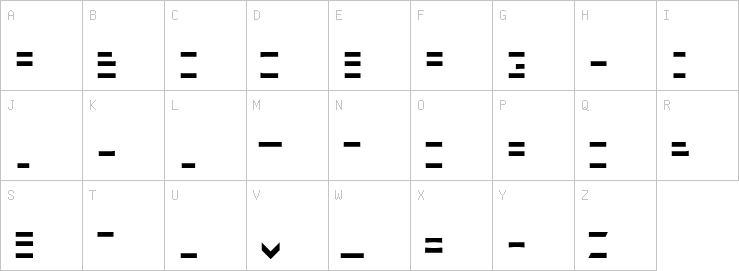 Uppercase characters