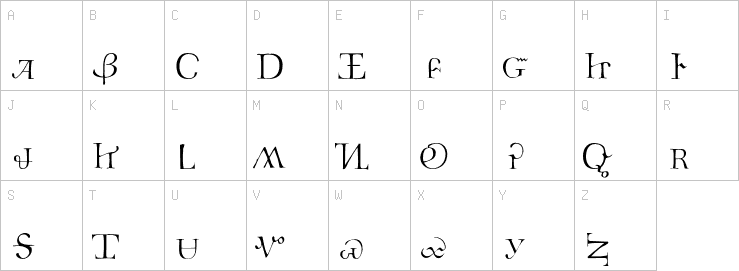 Uppercase characters