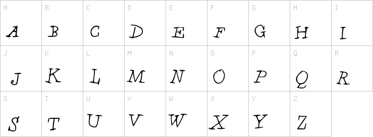 Uppercase characters