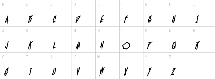 Uppercase characters