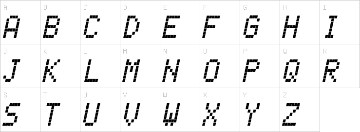 Uppercase characters