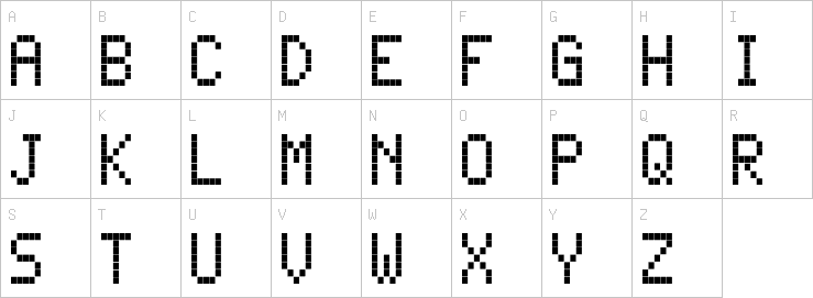 Uppercase characters