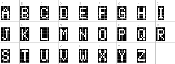 Uppercase characters