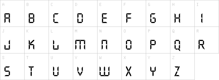 Uppercase characters