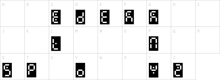 Uppercase characters