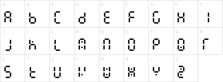 Uppercase characters