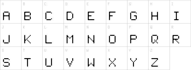 Uppercase characters