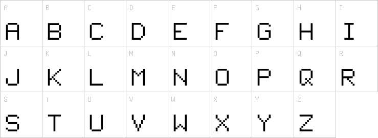 Uppercase characters