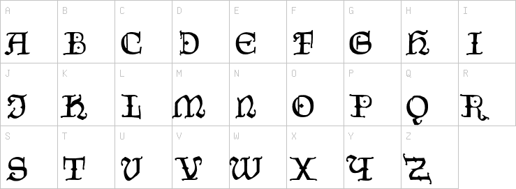 Uppercase characters