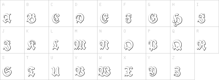 Uppercase characters