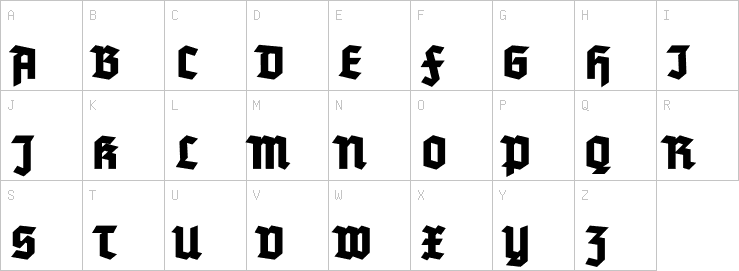 Uppercase characters