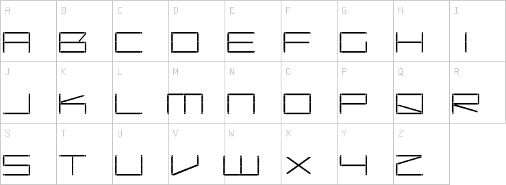 Uppercase characters