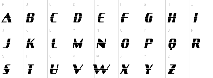 Uppercase characters