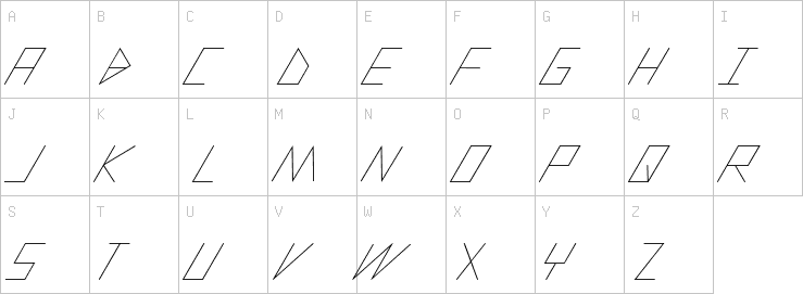 Uppercase characters