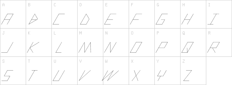 Uppercase characters