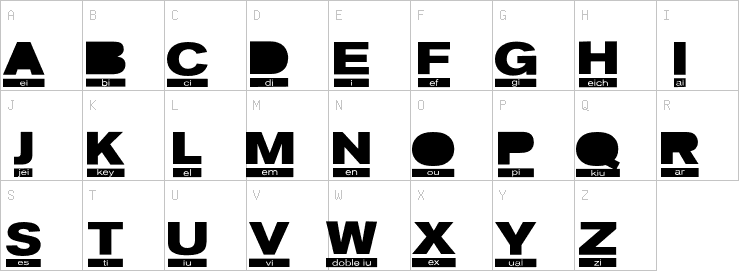 Uppercase characters