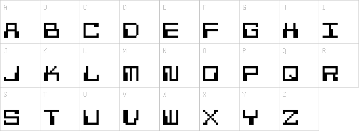 Uppercase characters